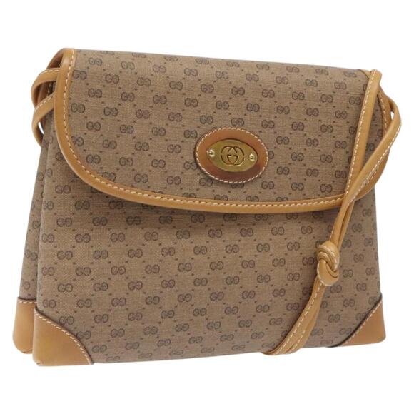 GUCCI Micro GG Supreme Shoulder Bag Beige Gold 007 92 007 92 - Picture 1 of 16